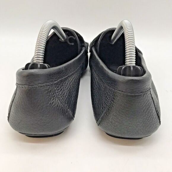 Calvin Klein Leta Slip On Loafers Women's 6.5 Black Pebbled Leather Flats Shoes - Picture 4 of 12